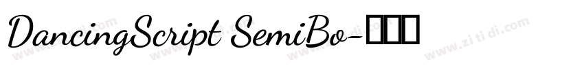 DancingScript SemiBo字体转换